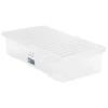 B&M Jumbo Underbed Storage Box With Lid 42L - Clear -B&M 257918 42l jumbo underbed storage box with lid clear 2