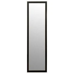 B&M Over Door Mirror 120 X 30cm - Black