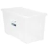 B&M Large Storage Box With Lid 110L - Clear -B&M 284861 110l storage box with lid clear 2