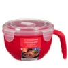 B&M Microwavable Food Bowl With Handle -B&M 304743 Microwavable Food Bowl with Handle red 21