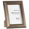 B&M Metallic Photo Frames 4 X 6" 2pk -B&M 306042 Great Value Pack of 2 Metallic 4x6 inch Photo Frames easel1