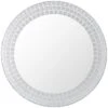 B&M Round Glitter Mirror - Silver 1 B&M Round Glitter Mirror - Silver -B&M 311215 round glitter mirror