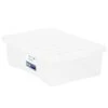 B&M Underbed Clear Storage Box With Lid 32L - Clear -B&M 314173 32l underbed storage box with lid clear 2
