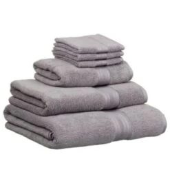 B&M Signature Zero Twist Hand Towel - Grey -B&M 3172653 317254 317255 317256 Signature Zero Twist grey towels