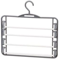 B&M Swivel Hook Trouser Hangers 2pk 11 B&M Swivel Hook Trouser Hangers 2pk -B&M 320026 2 pack Trouser Hanger 2