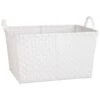 B&M Large Woven Basket - Beige 1 B&M Large Woven Basket - Beige -B&M 326917 large woven basket white