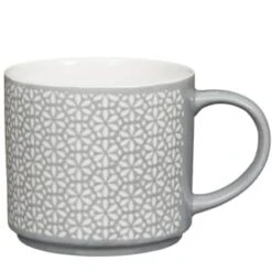 B&M Jumbo Embossed Stacking Mugs 4pk -B&M 329369 Jumbo Embossed Stacking Mugs Set of 4 3