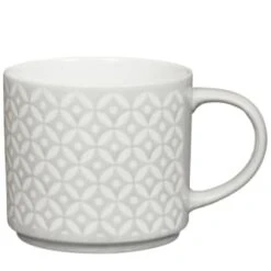 B&M Jumbo Embossed Stacking Mugs 4pk -B&M 329369 Jumbo Embossed Stacking Mugs Set of 4 4