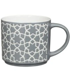B&M Jumbo Embossed Stacking Mugs 4pk -B&M 329369 Jumbo Embossed Stacking Mugs Set of 4 5