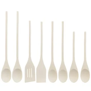B&M Wooden Utensils 8pk 3 B&M Wooden Utensils 8pk