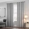 B&M Mystica Shimmer Thermal Lined Silver Curtains 66 X 90" -B&M 335318 335320 335321 335322 335323 mystica shimmer thermal lined curtain silver 1