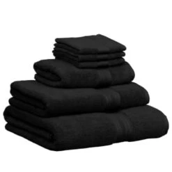 B&M Signature Bath Towel - Black -B&M 337604 337633 337634 337636 signature zero twist towels black