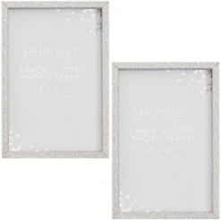 B&M Glitter Photo Frames 4 X 6" 2pk 6 B&M Glitter Photo Frames 4 X 6" 2pk -B&M 343242 glitter photo grame 2pk 2