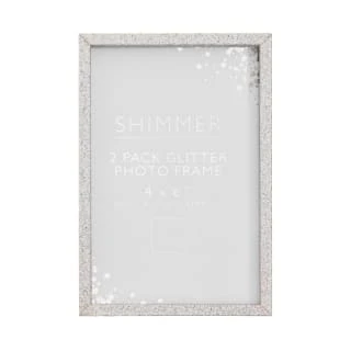 B&M Glitter Photo Frames 4 X 6" 2pk 5 B&M Glitter Photo Frames 4 X 6" 2pk - Image 3