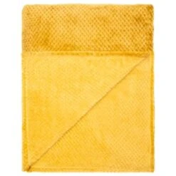 B&M Oversized Waffle Throw - Ochre 9 B&M Oversized Waffle Throw - Ochre -B&M 344890 oversized waffle throw ochre 2