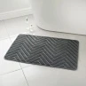 B&M Skandi Memory Foam Bath Mat - Grey -B&M 345205 skandi collection memory foam bathmat 2