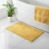 B&M Signature Microfibre Noodle Bath Mat - Ochre -B&M 345480 signature bath mat ochre