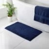 B&M Signature Microfibre Noodle Bath Mat - Navy -B&M 345482 signature bath mat navy
