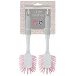 B&M Dish Brushes 2pk - Blush -B&M 345628 2 printed dish brushes blush 3