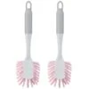 B&M Dish Brushes 2pk - Blush -B&M 345628 2 printed dish brushes blush group