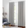 B&M Colorado Hopsack Fully Lined Eyelet Curtains 66 X 72" - Silver -B&M 349710 349711 349712 349713 349714 colorado hopsack fully lined eyelet curtain silver 2