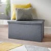 B&M Grey Coffee Table Ottoman -B&M 351363 grey coffee table ottoman