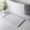 B&M Diamond Woven Bath Mat - Grey 2 B&M Diamond Woven Bath Mat - Grey -B&M 352242 diamond woven bath mat grey