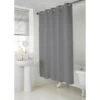 B&M Addis Hookless Textured Shower Curtain - Grey -B&M 357159 grey addis hookless textured shower curtain
