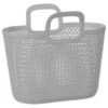 B&M Knit Handy Storage Basket - Light Grey -B&M 358289 knit handy basket light grey