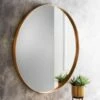 B&M Large Gold Mirror 80cm -B&M 362597 large gold mirror