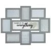 B&M Multi Aperture Photo Frame 8pc - Family Is Everything -B&M 362635 8 aperture quote frame family is everything grey