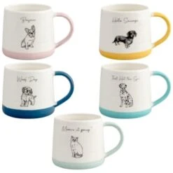 B&M Animal Slogan Mug - Dalmatian -B&M 363042 animal slogan printed mug with colour group