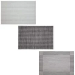 B&M Metallic Woven Placemats - Silver 4pk -B&M 363876 363869 380285 4pk silver metallic woven main 1