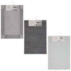 B&M Metallic Woven Placemats - Silver 4pk -B&M 363876 363869 380285 4pk silver metallic woven main 2 1