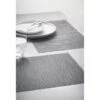 B&M Metallic Woven Placemats - Charcoal 4pk -B&M 363876 4pk woven charcoal placemats 3