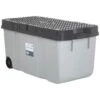 B&M Deluxe Storage Box 100L - Grey -B&M 365396 100l deluxe storage box grey