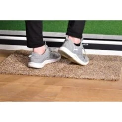 B&M Extra Large Antibacterial Doormat - Brown -B&M 366004 366006 anti bac magic clean mat 2 1