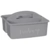 B&M Grey Slogan Cleaning Caddy - Freshen Up -B&M 367012 slogan cleaning caddy grey freshen up