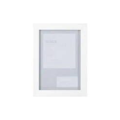 B&M Block Photo Frame 5 X 7" 2pk - White -B&M 367046 2pk block photo frame 5x7 white 2