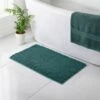 B&M Signature Microfibre Noodle Bath Mat - Green -B&M 368525 signature bath mat dark green