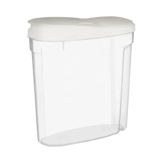 B&M Cereal Storage Container Set 2pk - White 4 B&M Cereal Storage Container Set 2pk - White - Image 2
