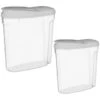B&M Cereal Storage Container Set 2pk - Grey 2 B&M Cereal Storage Container Set 2pk - Grey -B&M 368615 cereal storage set 2 pk grey