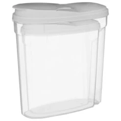 B&M Cereal Storage Container Set 2pk - Grey -B&M 368615 cereal storage set 2 pk grey 2