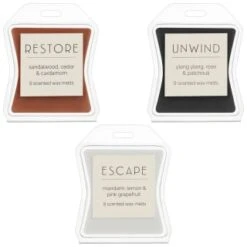 B&M Spa Wax Melts 9pk - Unwind -B&M 368687 368689 368695 spa wax melts group