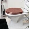 B&M Rose Gold Glitter Toilet Seat 2 B&M Rose Gold Glitter Toilet Seat -B&M 368882 rose gold glitter toilet seat