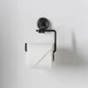 B&M Black Suction Toilet Roll Holder -B&M 368886 black suction roll holder