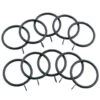 B&M Metal Curtain Rings 10pk - Black 1 B&M Metal Curtain Rings 10pk - Black -B&M 369327 metal curtain rings black
