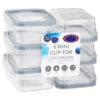 B&M Clip Top Mini Food Containers 6pk - Grey -B&M 369680 6pk mini clip top containers grey
