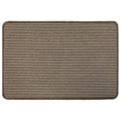 B&M Loop Washable Doormat 50 X 75cm - Natural Stripe