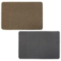 B&M Loop Washable Doormat 50 X 75cm - Grey 7 B&M Loop Washable Doormat 50 X 75cm - Grey -B&M 370206 loop washable doormat 50x75cm natural 1
